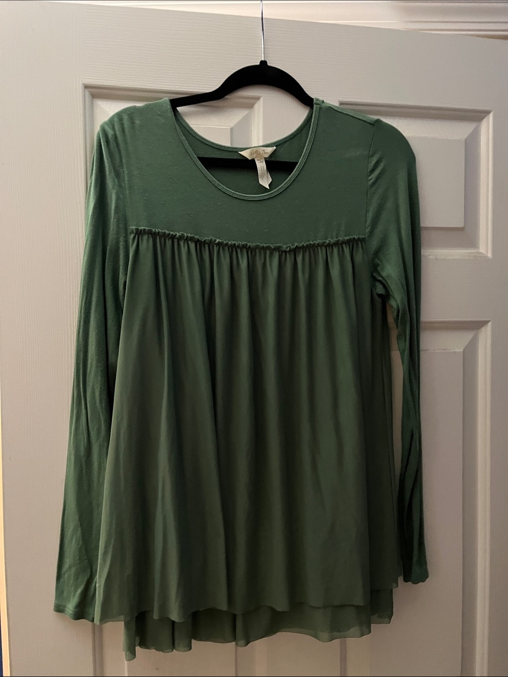 Matilda Jane Sage Green Layered Long-Sleeve Tunic S